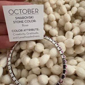 Touchstone Crystal Swarovski October Rose Bracelet